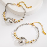 Stainless steel fashionable and timeless light luxury versatile temperament bracelet