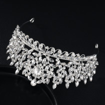 Alloy Crystal Crown Wedding Ball Party Bridal Crown