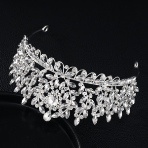 Alloy Crystal Crown Wedding Ball Party Bridal Crown