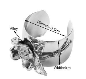 Metal Flower rose Bracelet