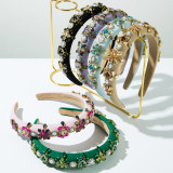 Baroque sponge full diamond  headband hair accessories