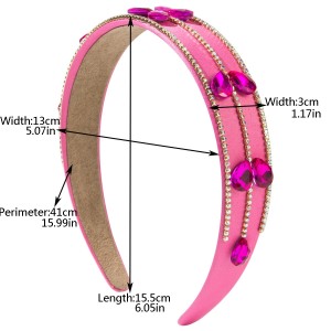 Baroque sponge full diamond  headband hair accessories