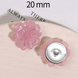 20MM flower Resin snap button charms