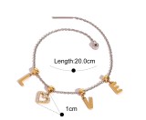 Stainless steel LOVE bracelet necklace