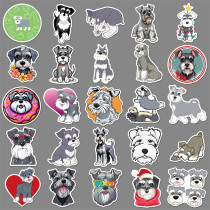 50 Snowy Graffiti Stickers, Personalized Cartoon, Cute Dog Decoration, Phone Cases, Water Cups, Waterproof Stickers