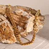 Stainless steel spliced necklace