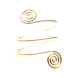 Punk Exaggerated Metal Spiral Bracelet Arm Ring