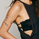 Punk Exaggerated Metal Spiral Bracelet Arm Ring