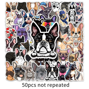 50 Dharma Fighting Graffiti Stickers Personalized Cartoon Cute Dog Decoration Phone Case Luggage Waterproof Stickers