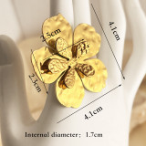 Stainless steel flower opening ring