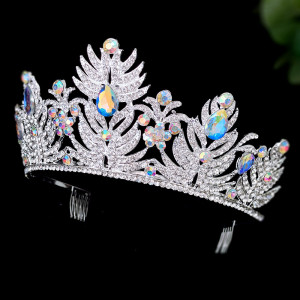 Alloy Crystal Crown Wedding Ball Party Bridal Crown