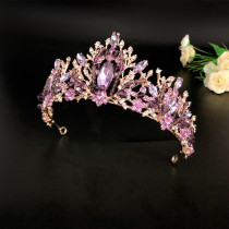 Alloy Crystal Crown Wedding Ball Party Bridal Crown