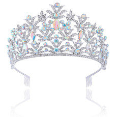 Alloy Crystal Crown Wedding Ball Party Bridal Crown