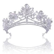 Alloy Crystal Crown Wedding Ball Party Bridal Crown