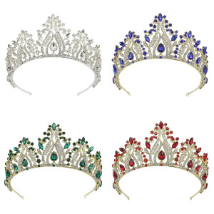 Alloy Crystal Crown Wedding Ball Party Bridal Crown