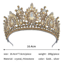 Alloy Crystal Crown Wedding Ball Party Bridal Crown Earring Set