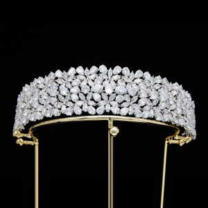 Alloy Crystal Crown Wedding Ball Party Bridal Crown