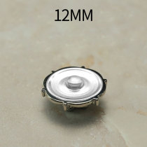 12MM Metal  flower snap button charms