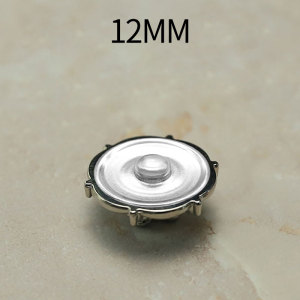 12MM Metal  flower snap button charms
