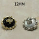 12MM Metal  flower snap button charms