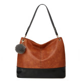 Minimally spliced zipper style large capacity tote bag
