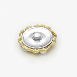 20MM Metal  Pearl snap button charms