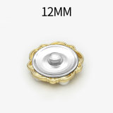 12MM Metal  Pearl snap button charms