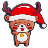 Cute cartoon Christmas animals Kid junior style silicone bracelet  PVC luminous cartoon accessories creative Cartoon