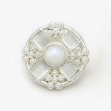 20MM Metal  Pearl snap button charms