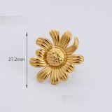 Stainless steel chrysanthemum flower opening adjustable ring