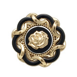 20MM Metal  rose snap button charms