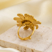 Stainless steel chrysanthemum flower opening adjustable ring