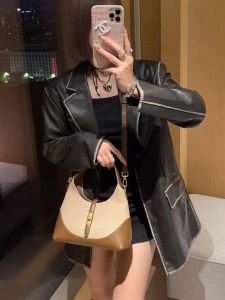 High end contrasting color niche design versatile commuting handbag, shoulder bag, crossbody bag