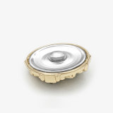 20MM Metal  Cross inlaid with diamonds snap button charms