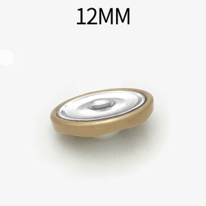 12MM Flower shaped pearls set with diamonds  Metal snap button charms