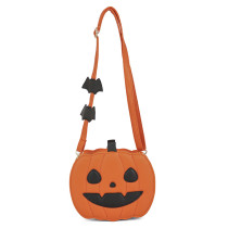 Halloween funny pumpkin bag, fashionable and versatile single shoulder crossbody bag
