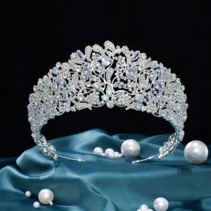 Alloy Crystal Crown Wedding Ball Party Bridal Crown