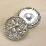 20MM butterfly  Metal snap button charms