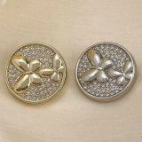 20MM butterfly  Metal snap button charms