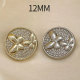 12MM butterfly  Metal snap button charms
