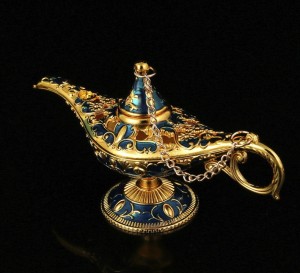 Aladdin's Magic Lamp, Russian Wishing Lamp, One Thousand and One Nights Blessings, Southeast Asian Style Handicraft Ornament in the Living Room
