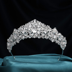 Alloy Crystal Crown Wedding Ball Party Bridal Crown