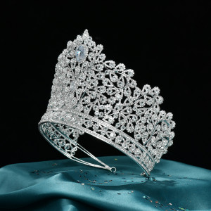 Alloy Crystal Crown Wedding Ball Party Bridal Crown