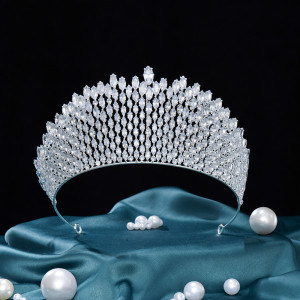 Alloy Crystal Crown Wedding Ball Party Bridal Crown