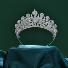 Alloy Crystal Crown Wedding Ball Party Bridal Crown