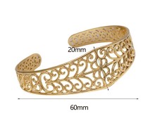 Stainless steel hollow bracelet