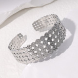 Stainless steel hollow bracelet