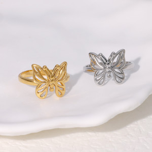 Stainless steel butterfly opening ring