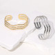 Stainless steel wavy bracelet