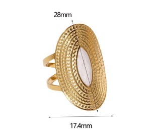 Stainless steel wide version oil drop opening ring